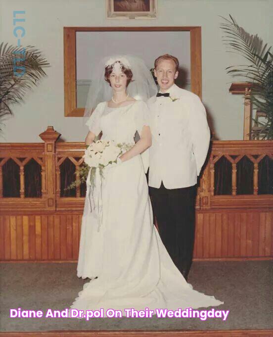 Diane and dr.Pol on their weddingday