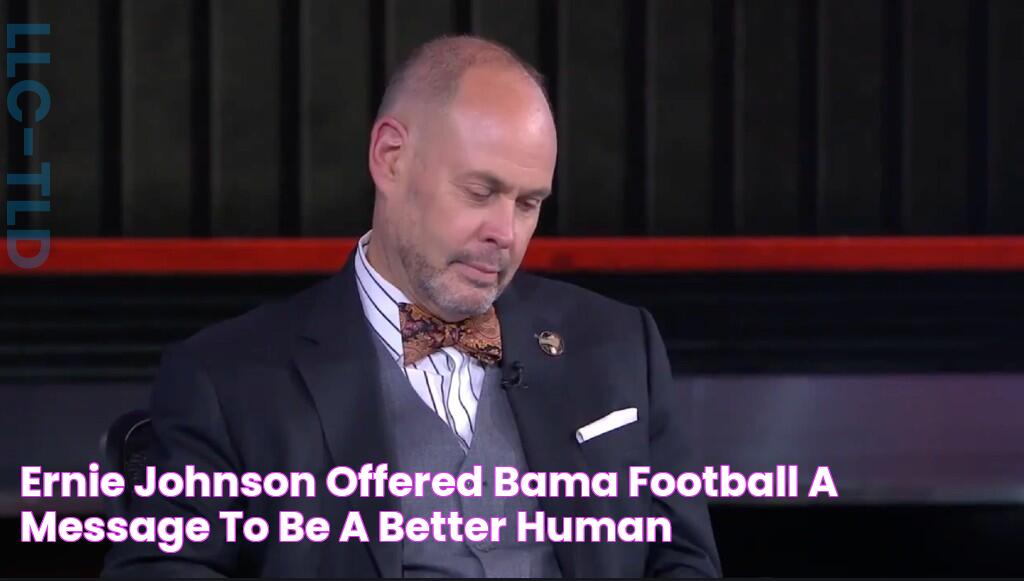 Ernie Johnson Offered Bama Football A Message To 'Be A Better Human'