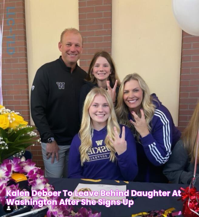 Kalen DeBoer to leave behind daughter at Washington after she signs up