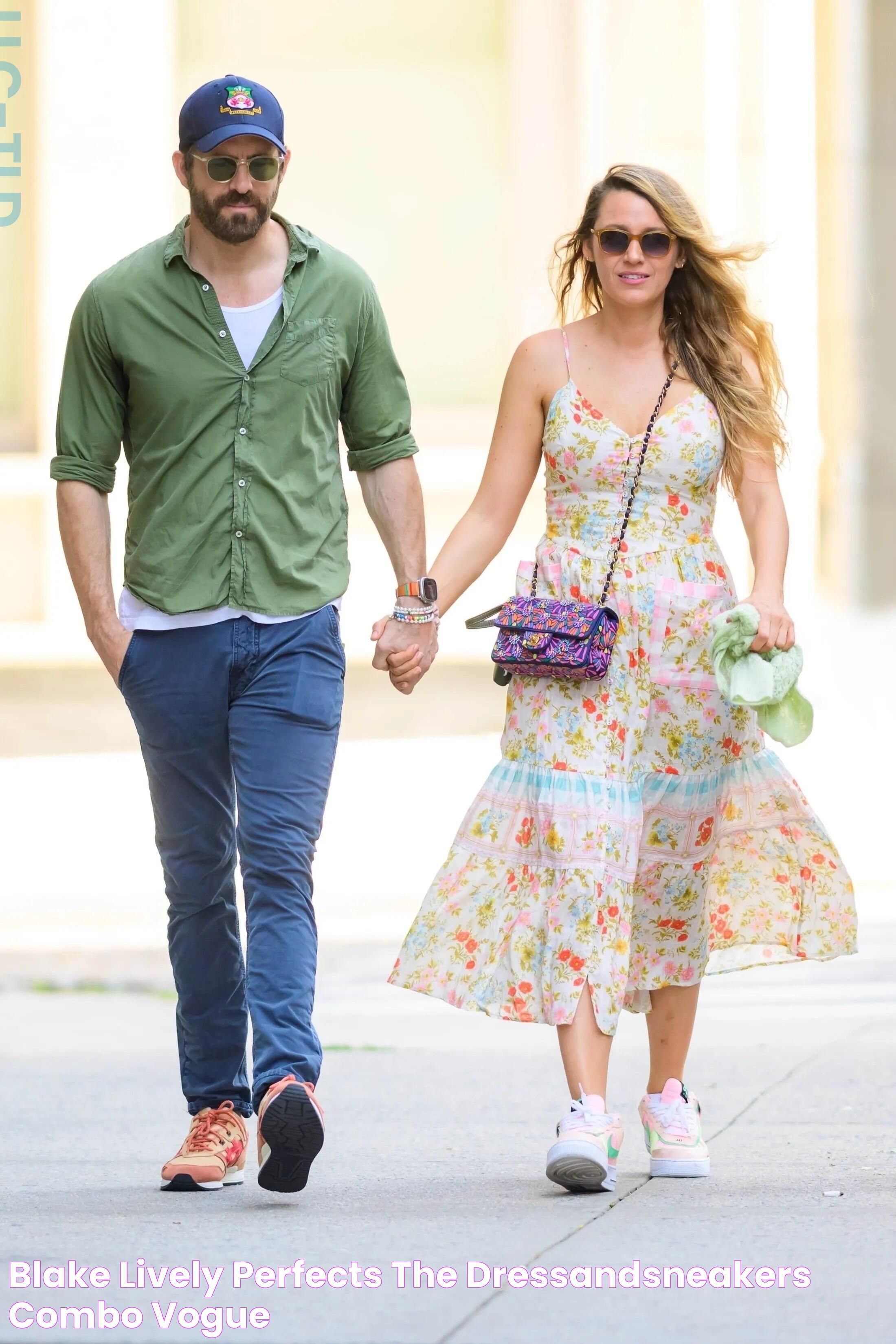 Blake Lively Perfects the DressandSneakers Combo Vogue