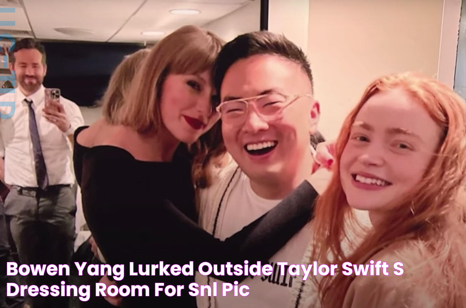 Bowen Yang Lurked Outside Taylor Swift’s Dressing Room for ‘SNL’ Pic