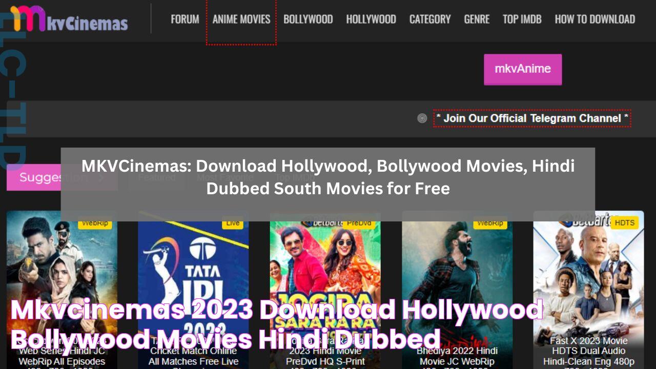 MKVCinemas 2023 Download Hollywood, Bollywood Movies, Hindi Dubbed