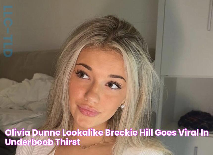 Olivia Dunne LookaLike Breckie Hill Goes Viral in Underboob Thirst