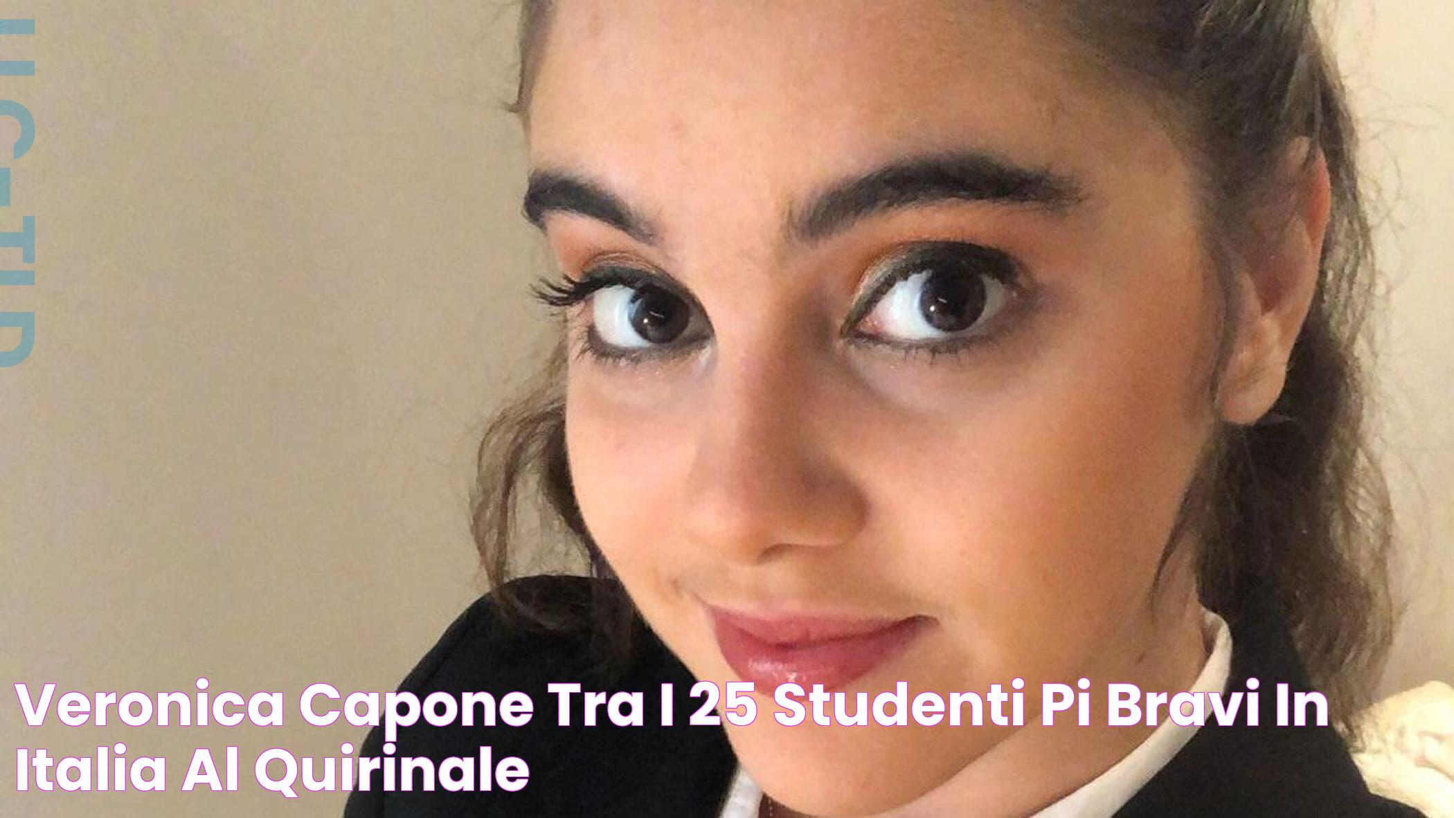 Veronica Capone è tra i 25 studenti più bravi in Italia, al Quirinale è