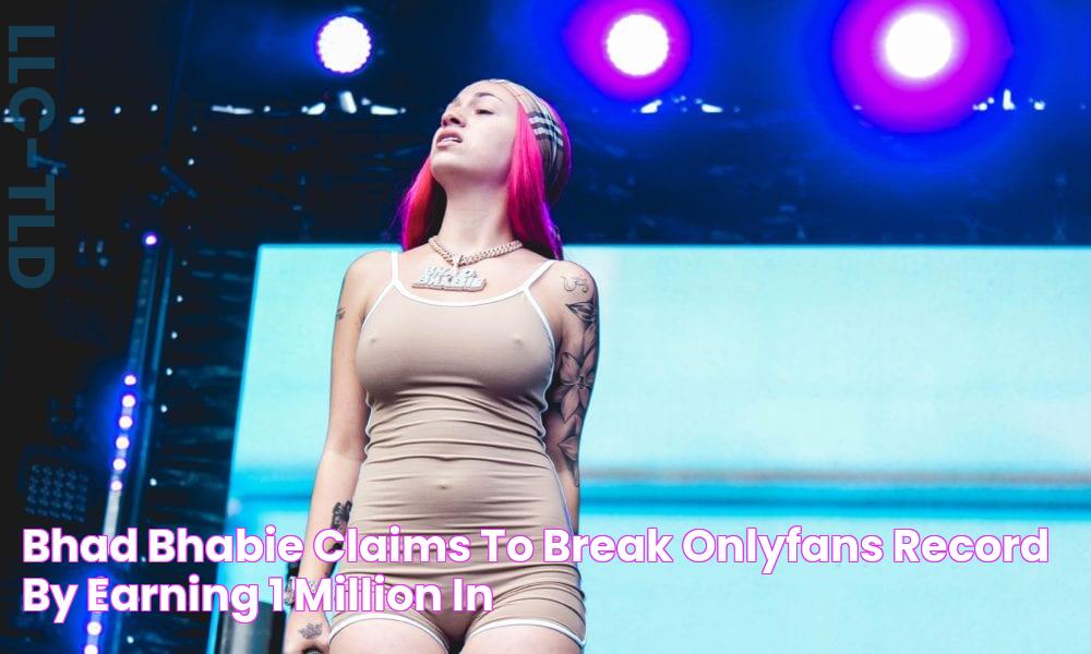 Bhad Bhabie Claims To Break OnlyFans Record By Earning 1 Million In