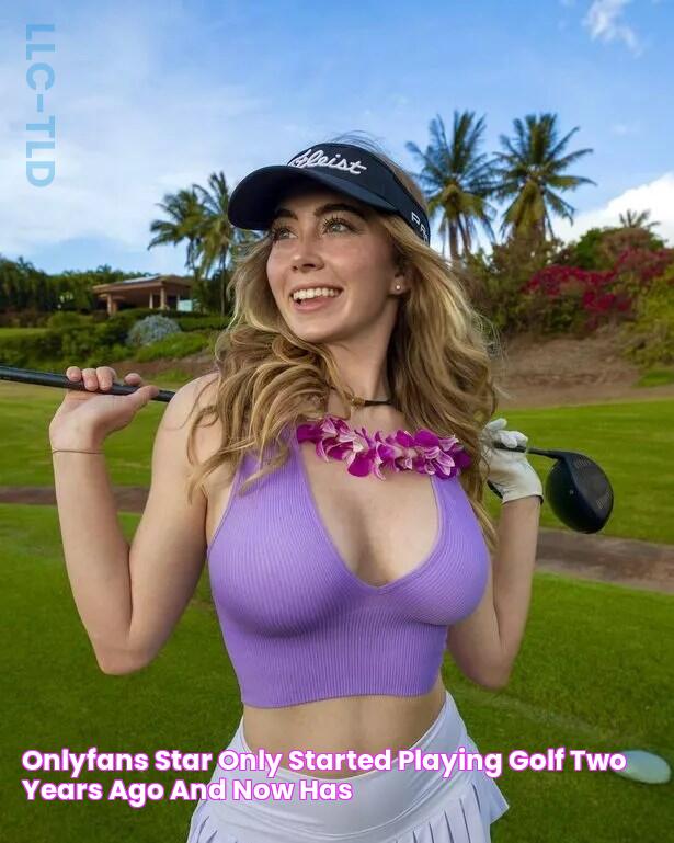 OnlyFans star only started playing golf two years ago and now has