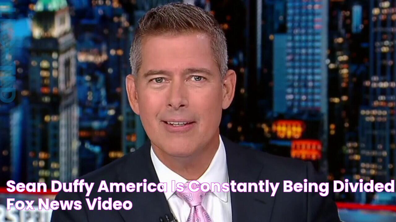 Sean Duffy America is constantly being divided Fox News Video