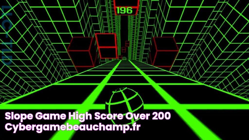 Slope Game High Score Over 200! cybergamebeauchamp.fr