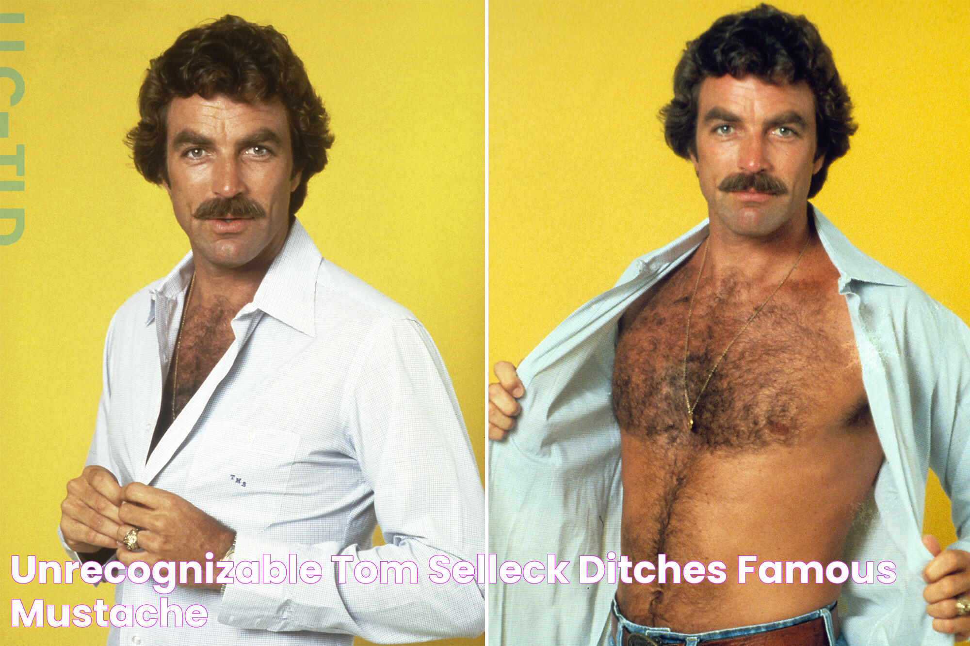 Unrecognizable Tom Selleck ditches famous mustache