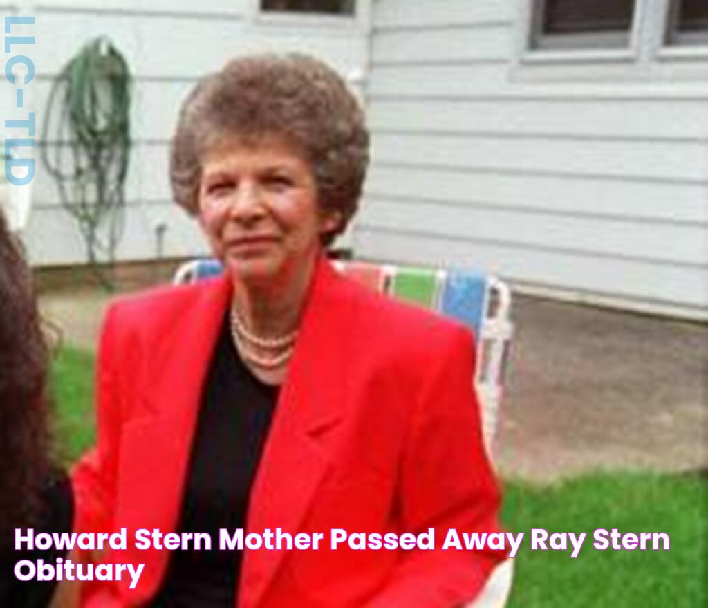 Howard Stern Mother Passed Away Ray Stern Obituary