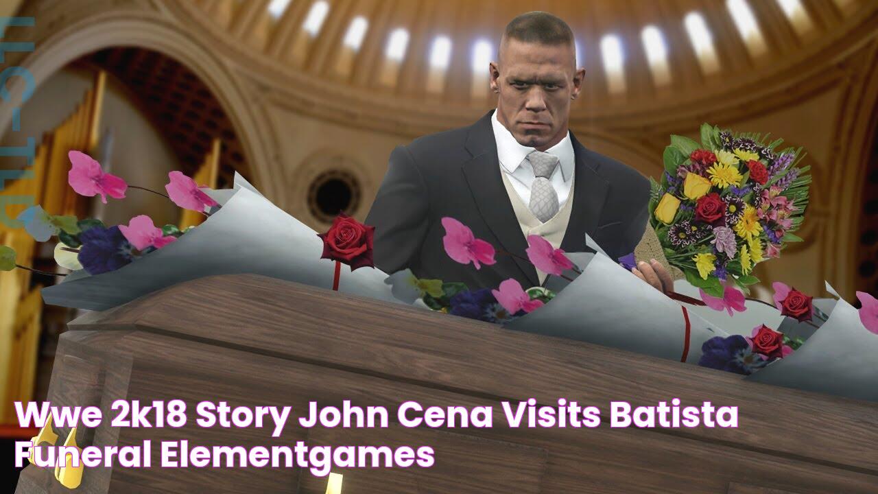 WWE 2K18 Story John Cena Visits Batista Funeral • ElementGames