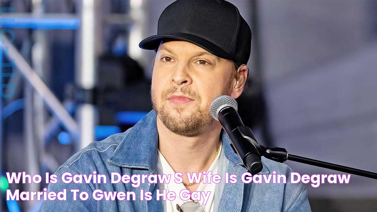 Who Is Gavin Degraw's Wife? Is Gavin Degraw Married To Gwen? Is He Gay