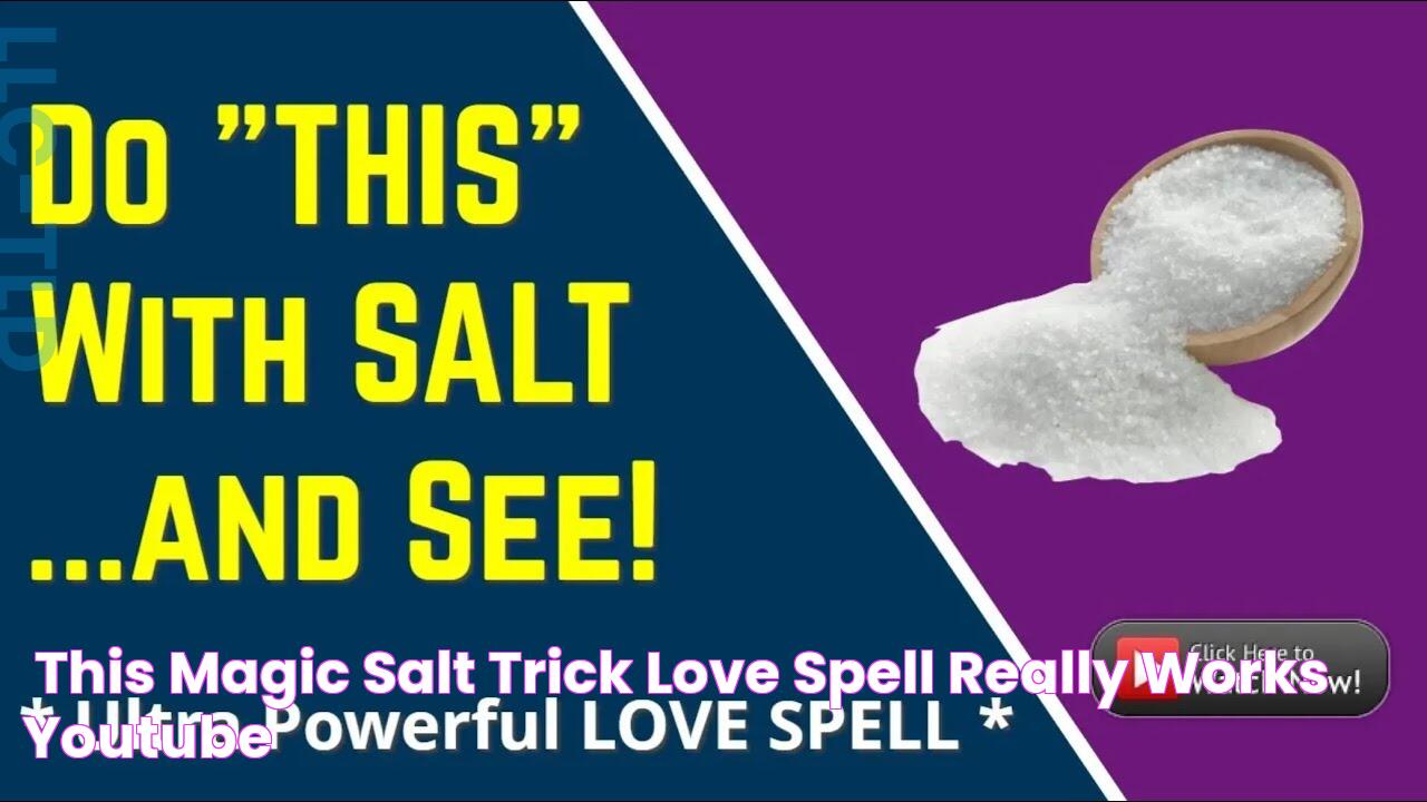 💘 This Magic "SALT Trick" LOVE SPELL Really Works!! YouTube