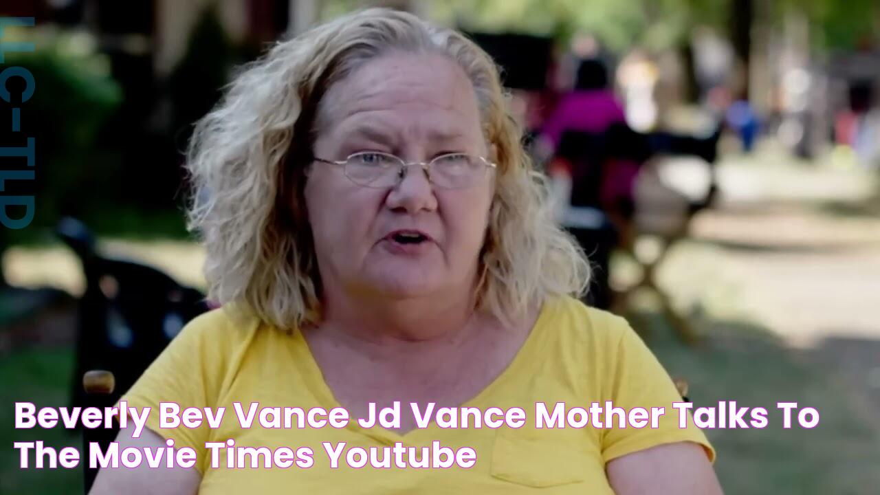 Beverly "Bev" Vance JD Vance Mother talks to The Movie Times YouTube