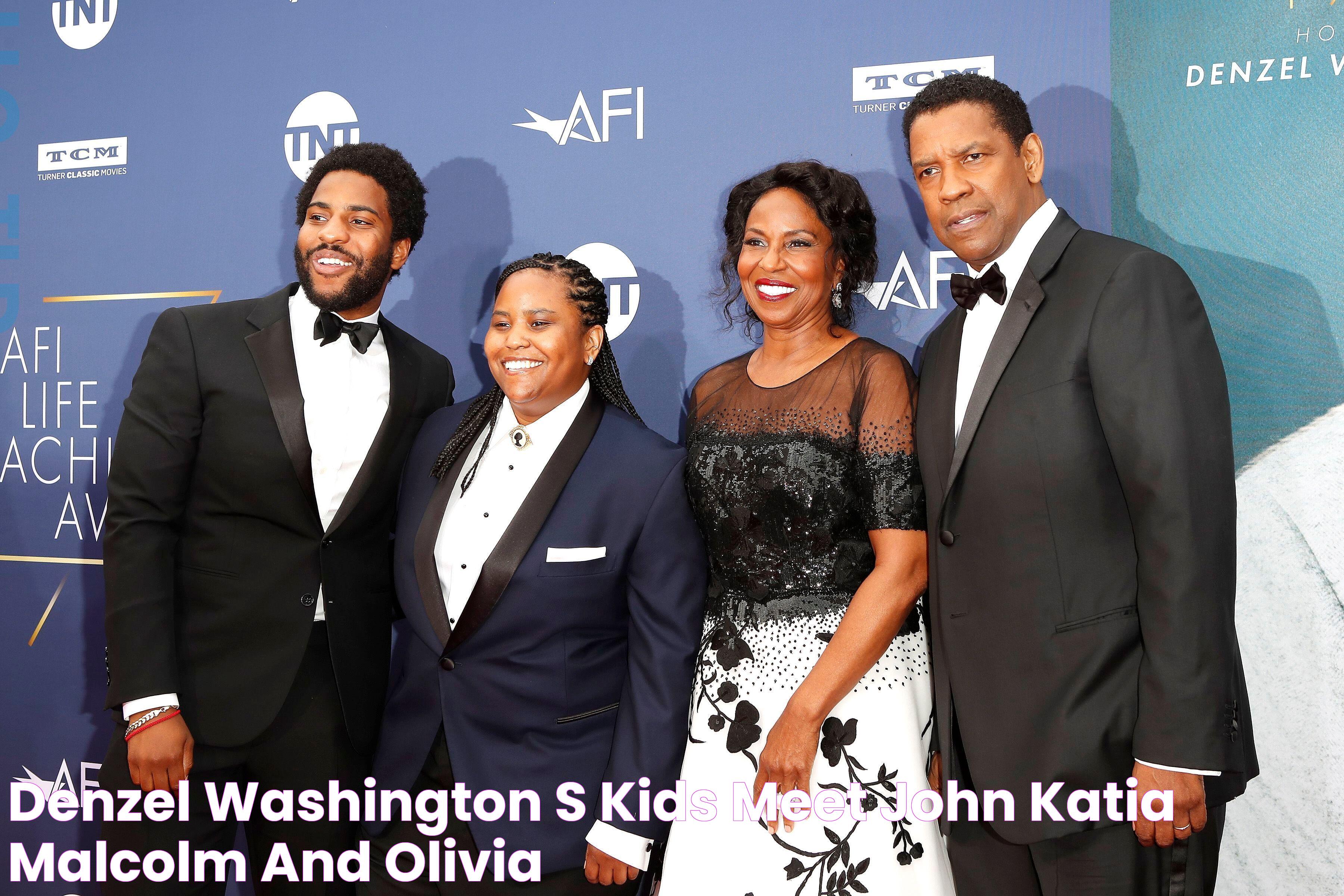 Denzel Washington's Kids Meet John, Katia, Malcolm and Olivia