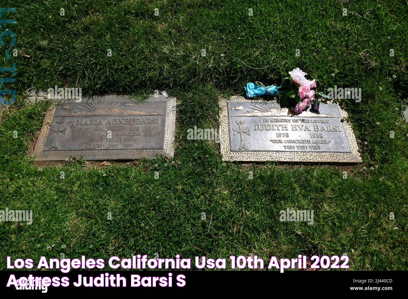 Los Angeles, California, USA 10th April 2022 Actress Judith Barsi's