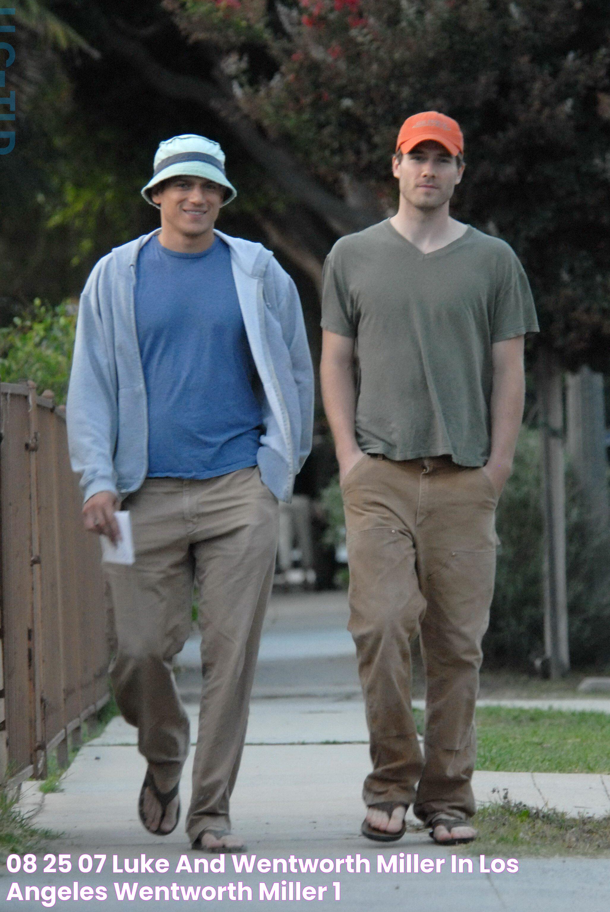 08/25/07 Luke and Wentworth Miller in Los Angeles Wentworth Miller