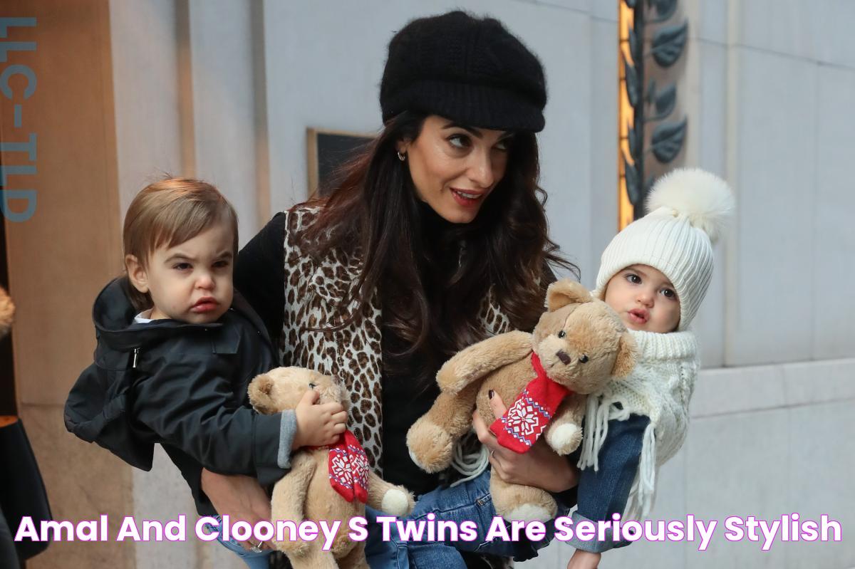 Amal and Clooney's twins are seriously stylish