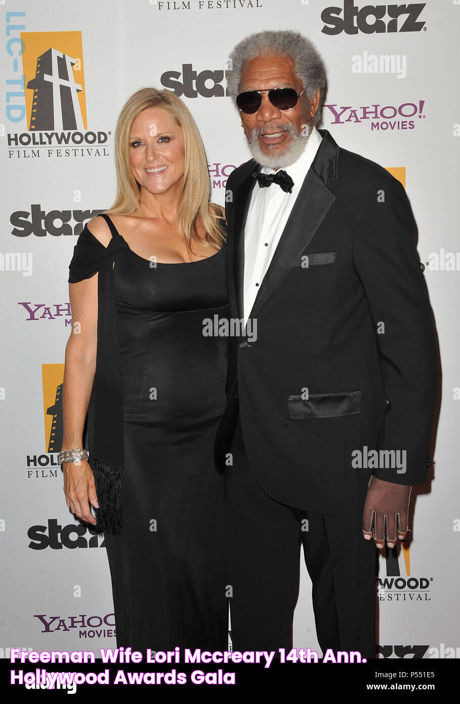 Freeman, wife Lori Mccreary 14th Ann. Hollywood Awards Gala