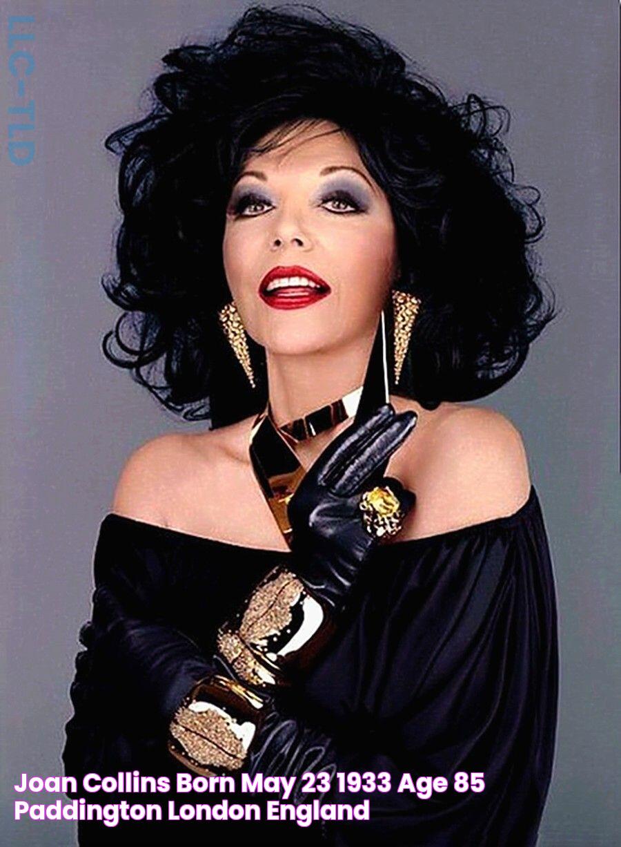 Joan Collins Born May 23, 1933 (age 85), Paddington, London, England