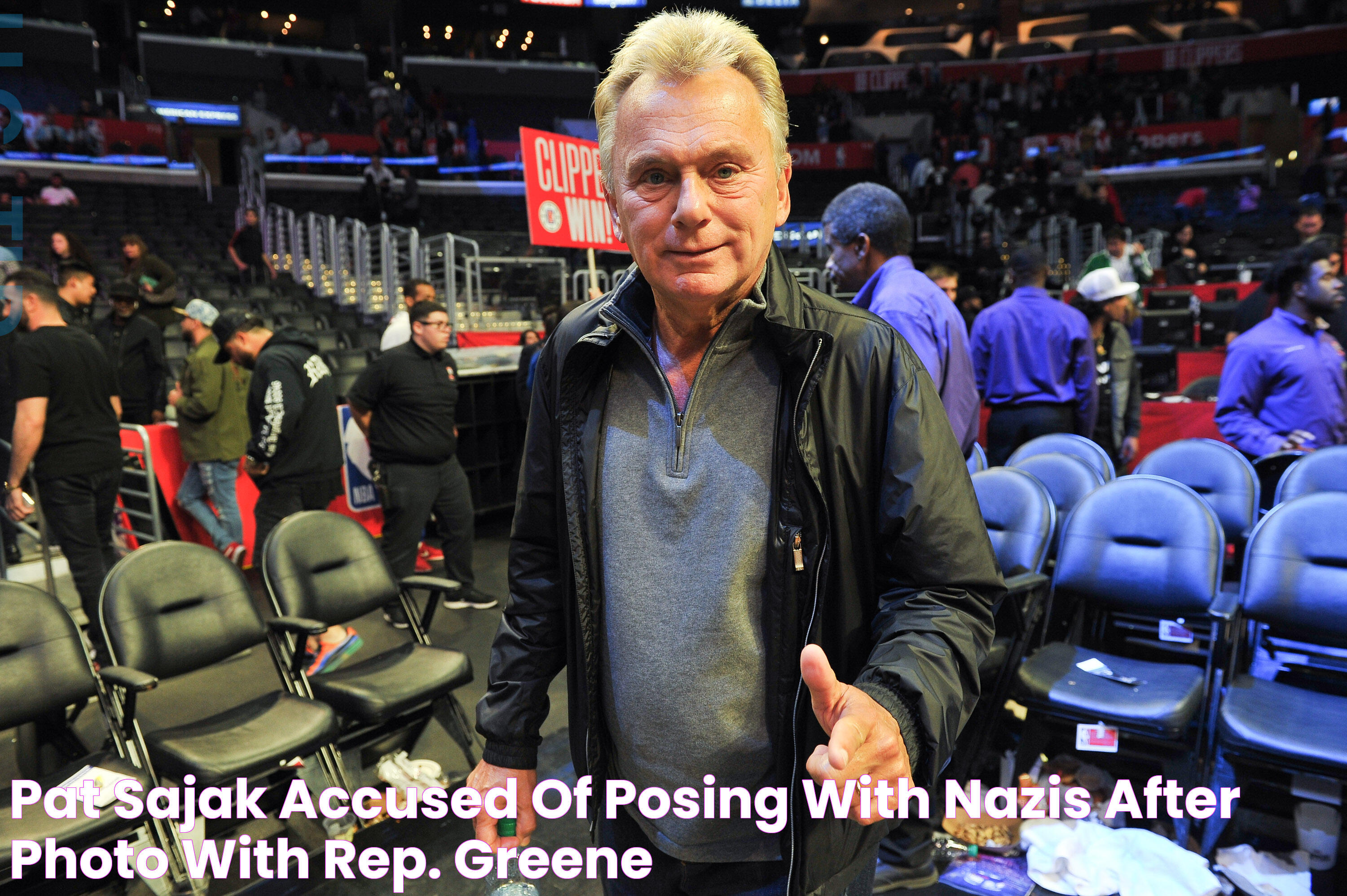 Pat Sajak Accused of 'Posing With Nazis' After Photo With Rep. Greene