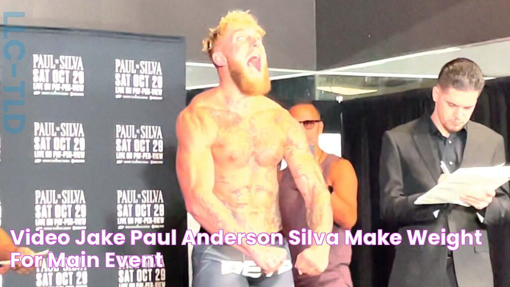 VIDEO Jake Paul, Anderson Silva make weight for main event