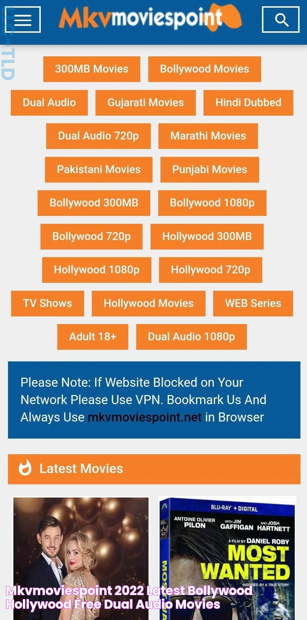 Mkvmoviespoint 2022 Latest Bollywood, Hollywood Free Dual Audio Movies