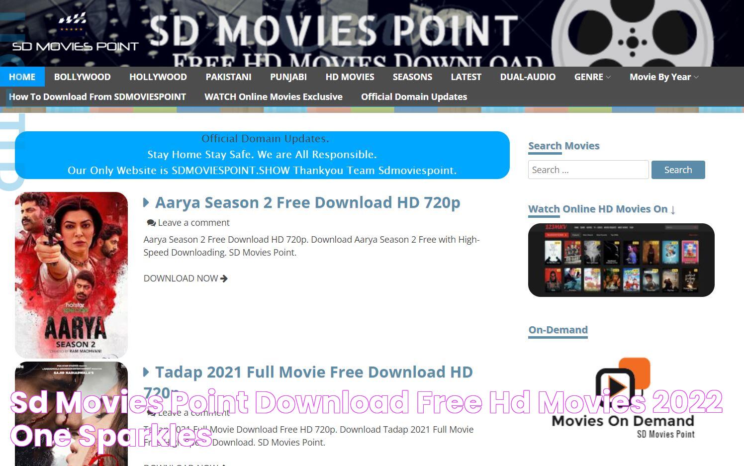 SD Movies Point Download Free HD Movies 2022 One Sparkles