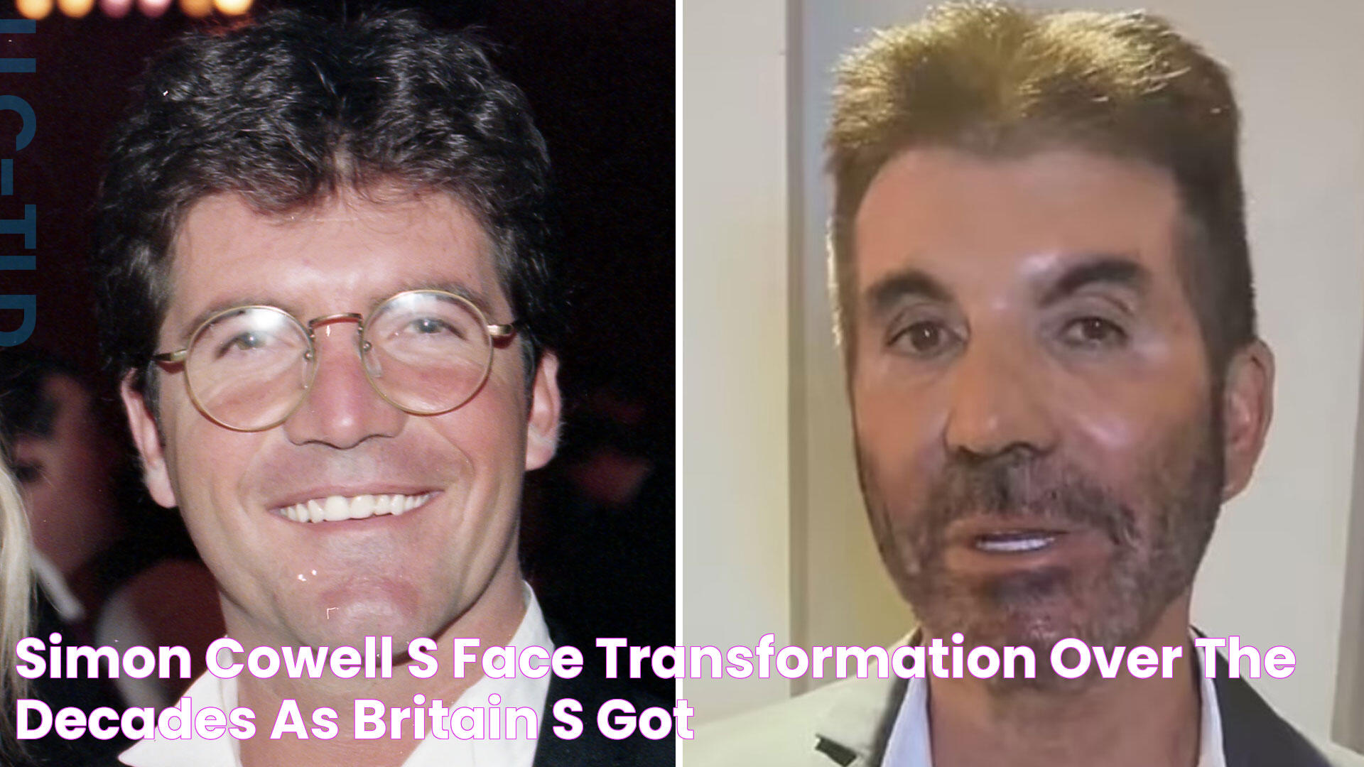 Simon Cowell's face transformation over the decades as Britain's Got