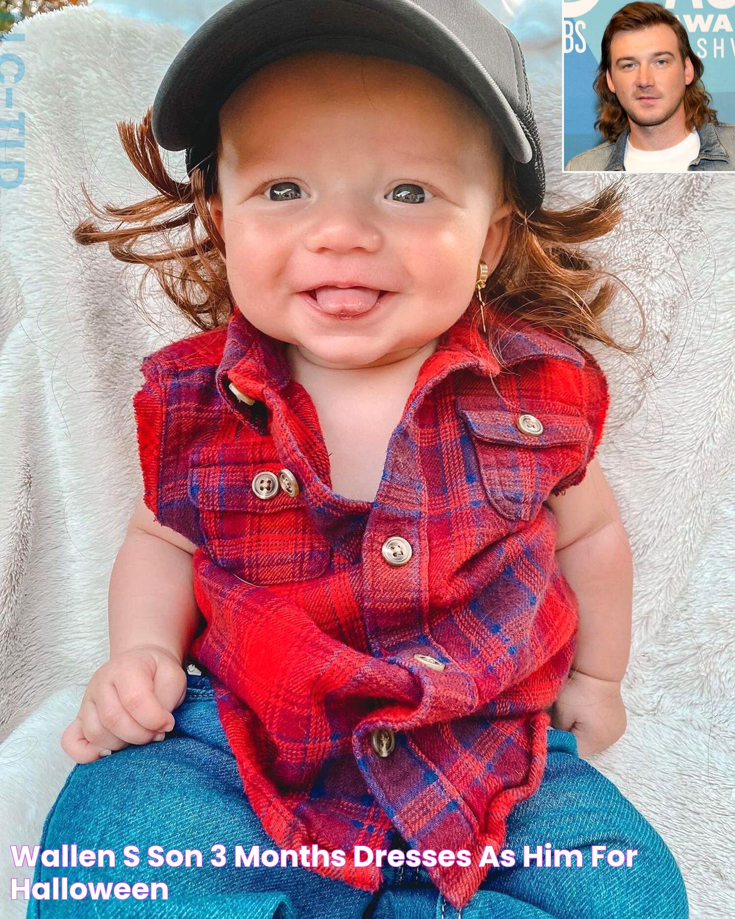 Wallen's Son, 3 Months, Dresses as Him for Halloween