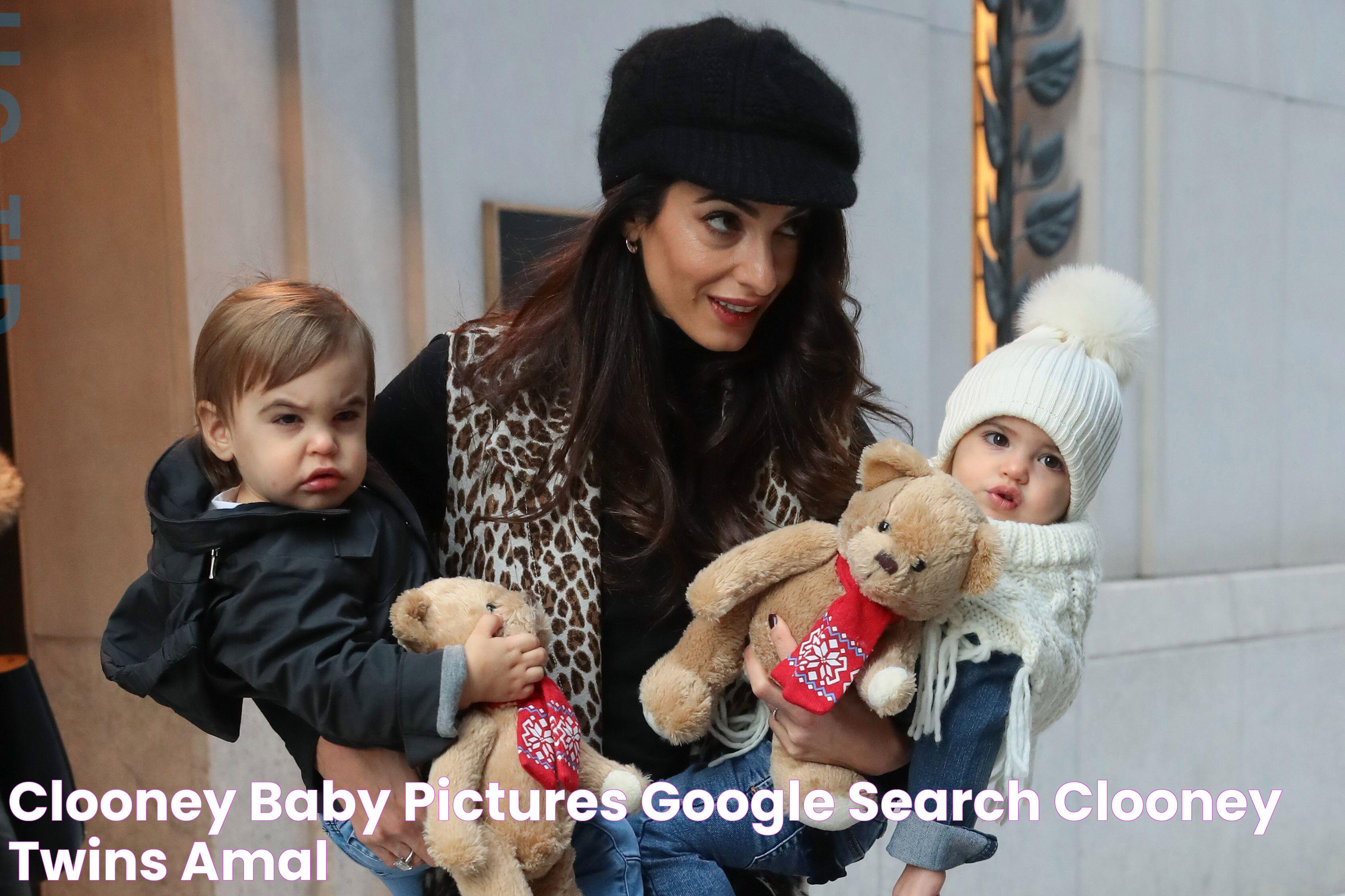 clooney baby pictures Google Search clooney twins, Amal