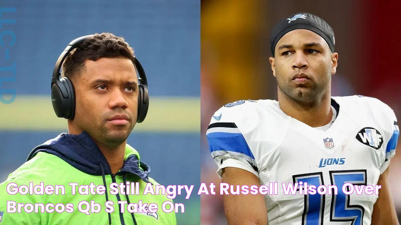 [Breaking News] Golden Tate Firmly Denies Wilson Affair Allegations