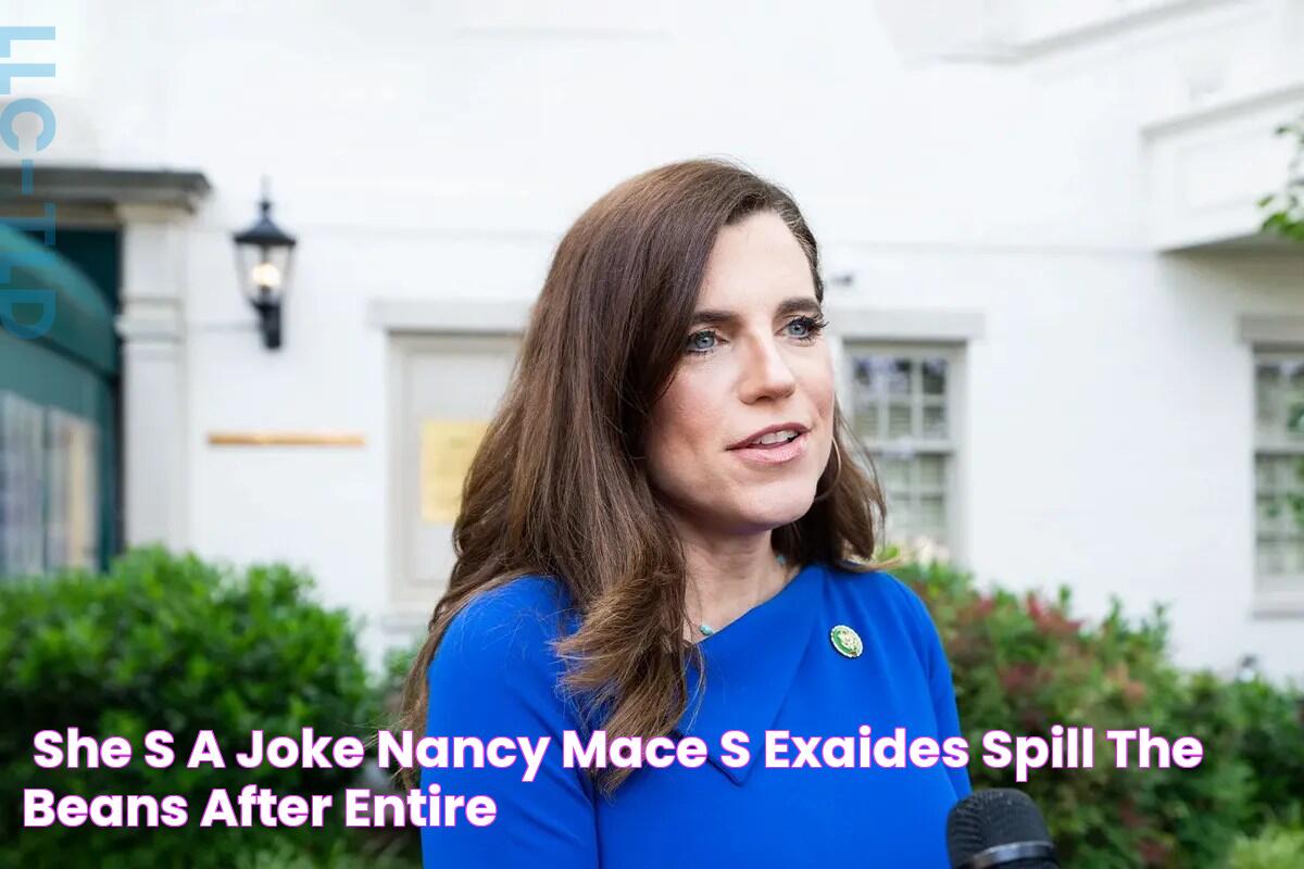 "She's a joke" Nancy Mace's exaides spill the beans after entire