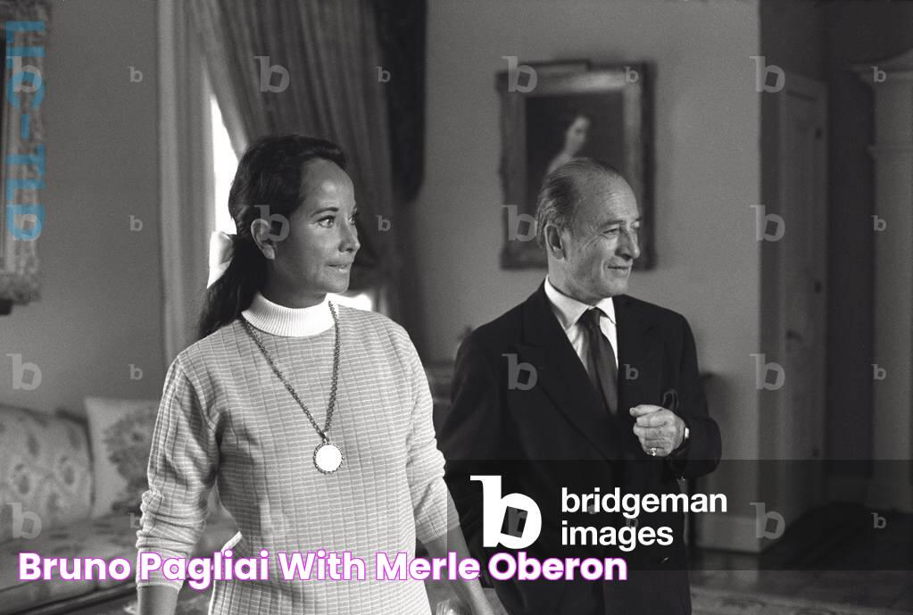 Bruno Pagliai with Merle Oberon