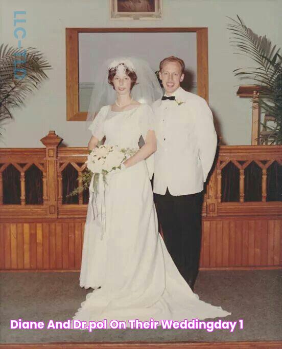 Diane and dr.Pol on their weddingday