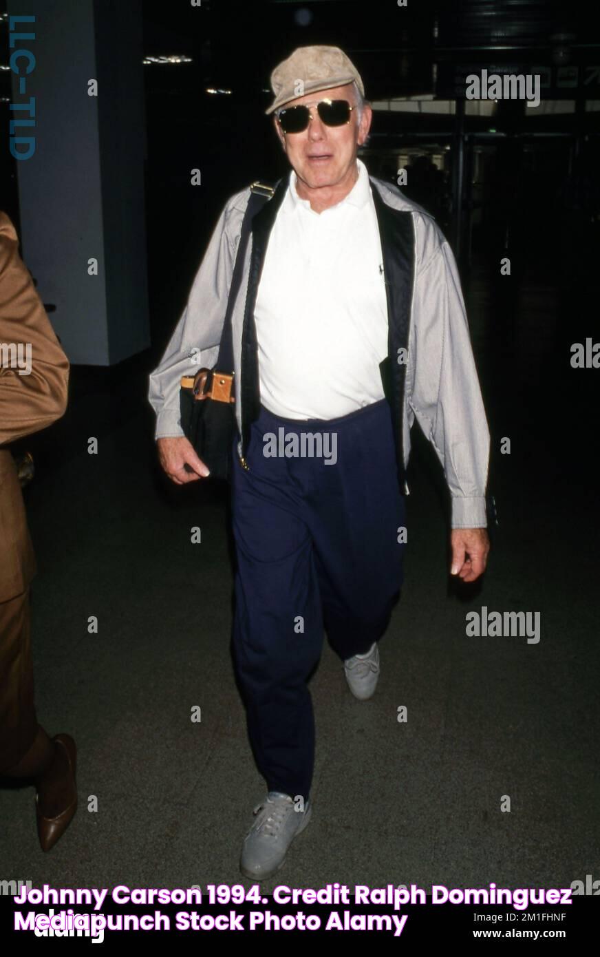 Johnny Carson 1994. Credit Ralph Dominguez/MediaPunch Stock Photo Alamy