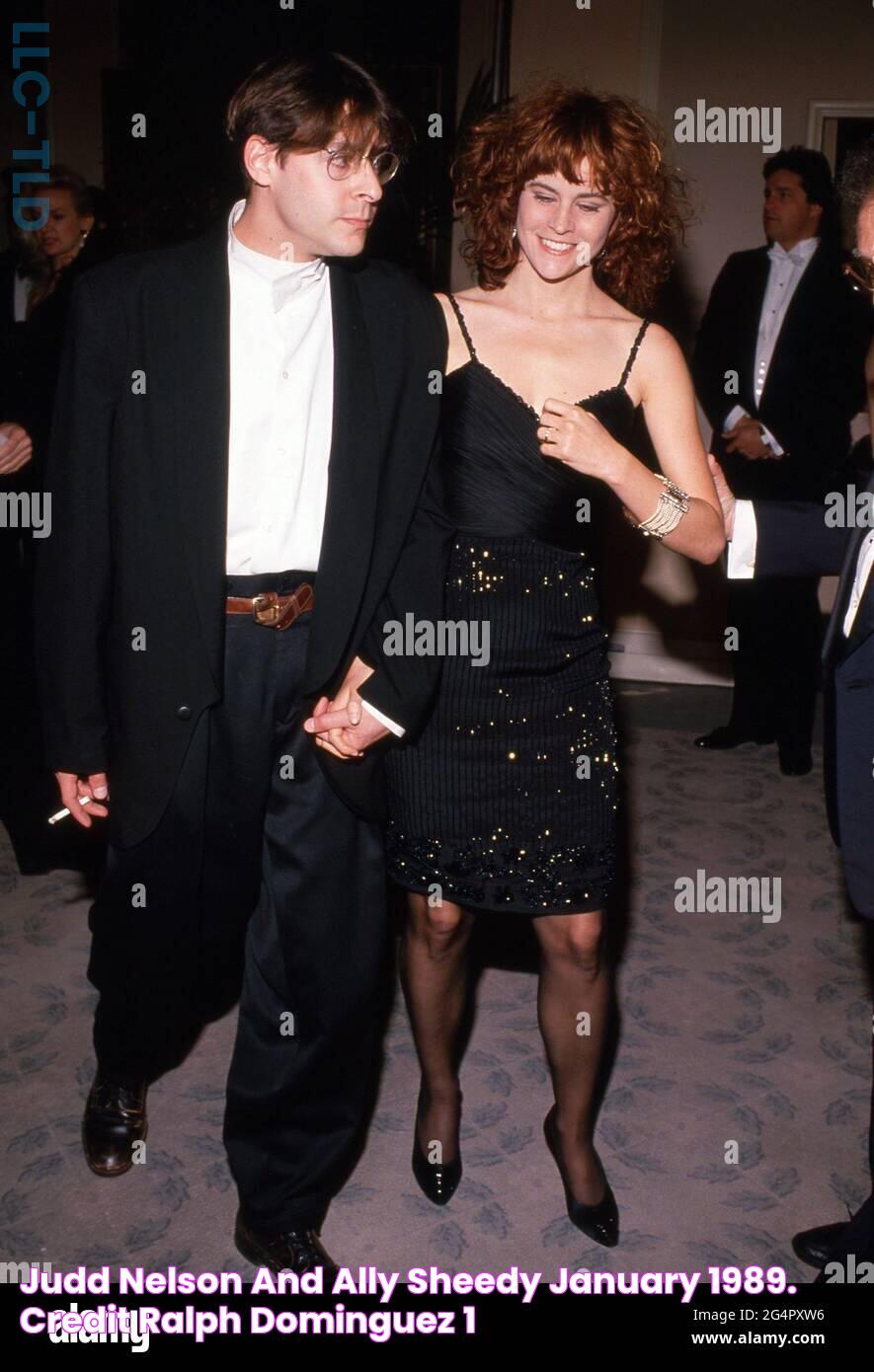 Judd Nelson and Ally Sheedy January 1989. Credit Ralph Dominguez