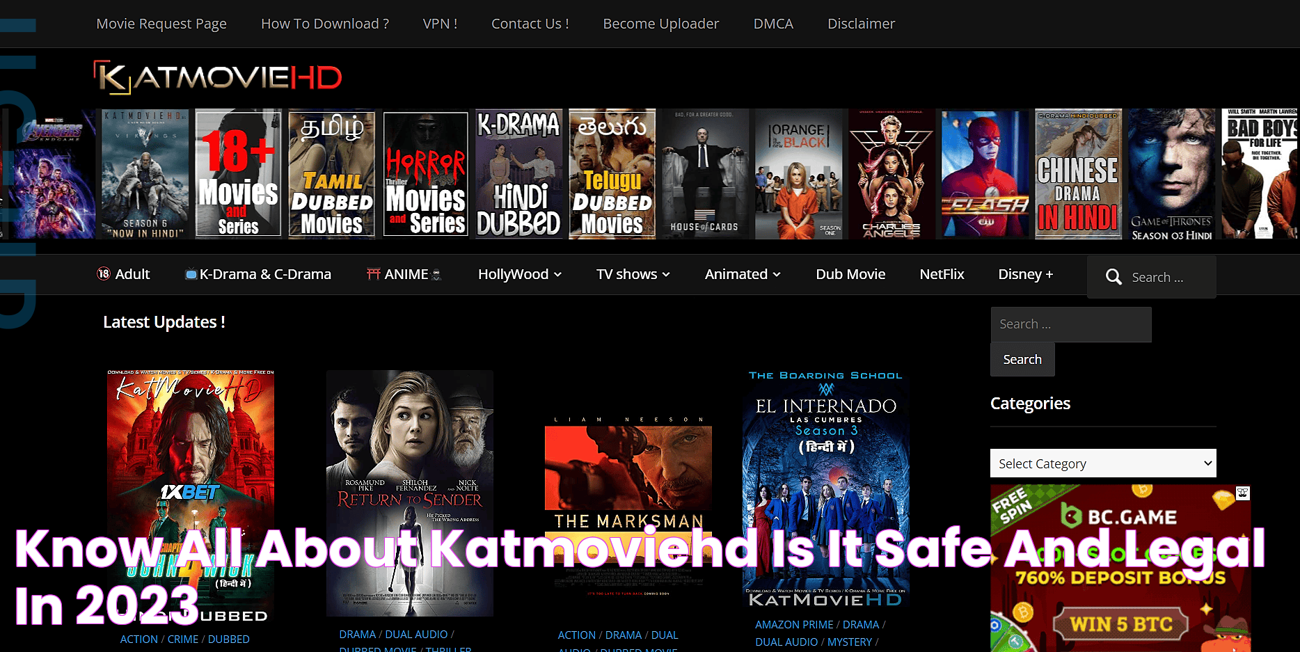 Know All About KatMovieHD Is It Safe and Legal in 2023