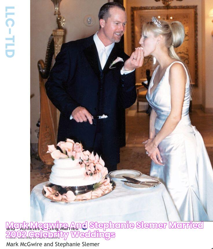 Mark McGwire and Stephanie Slemer married 2002 Celebrity weddings