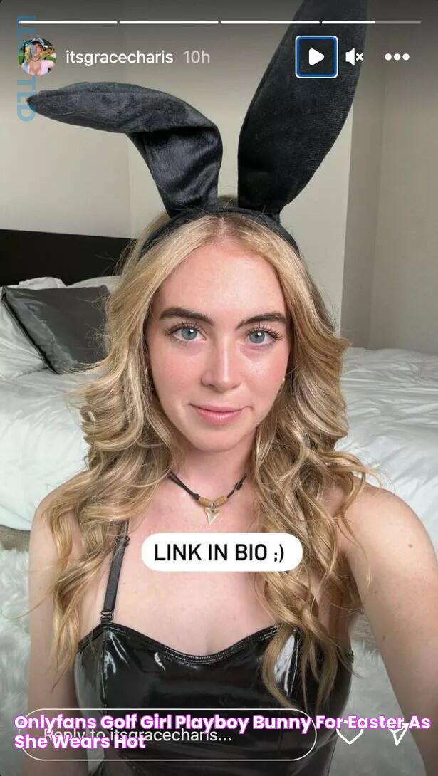 OnlyFans golf girl Playboy bunny for Easter as she wears hot