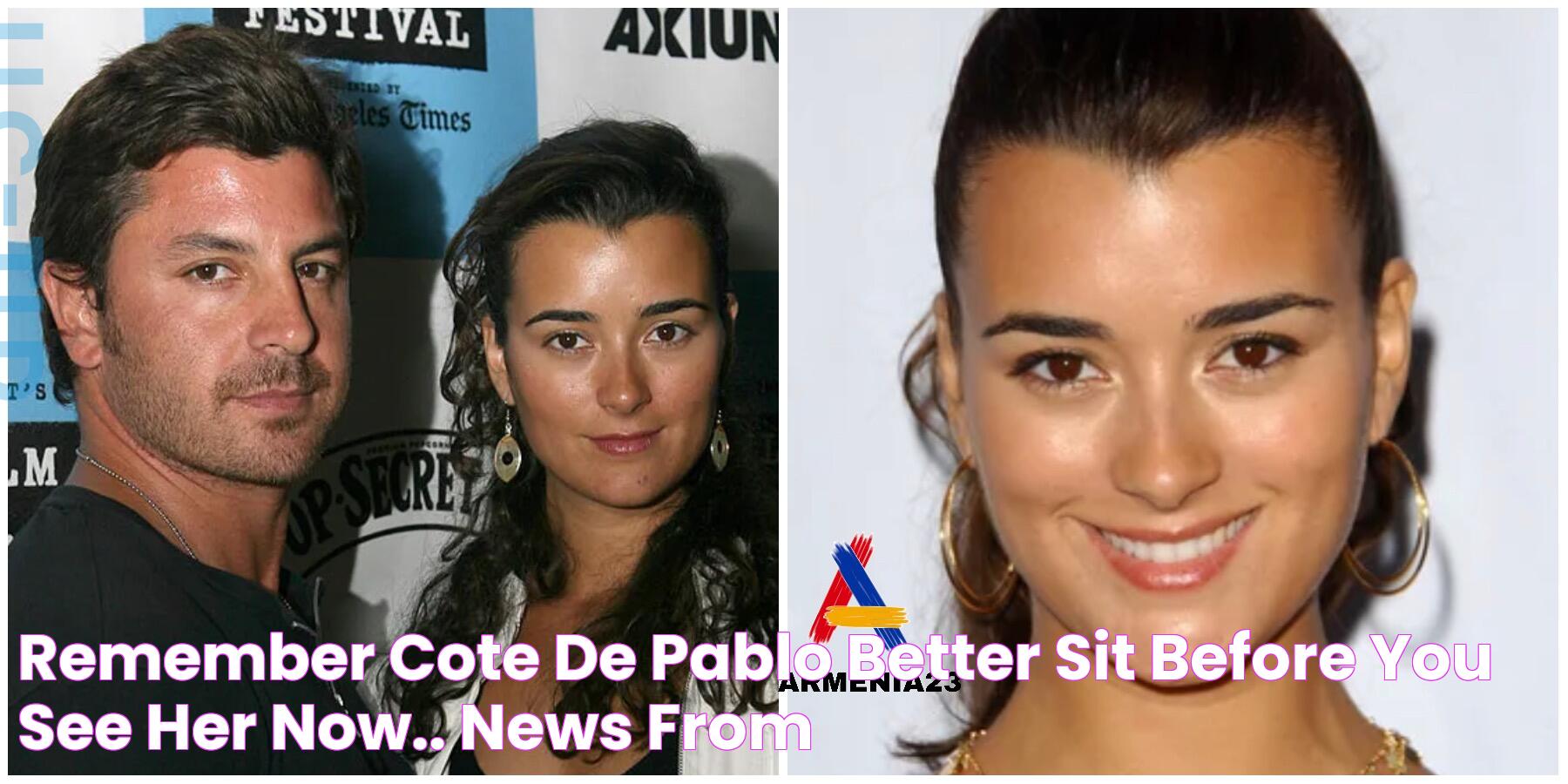 Remember Cote de Pablo? Better sit before you see her now.. NEWS FROM