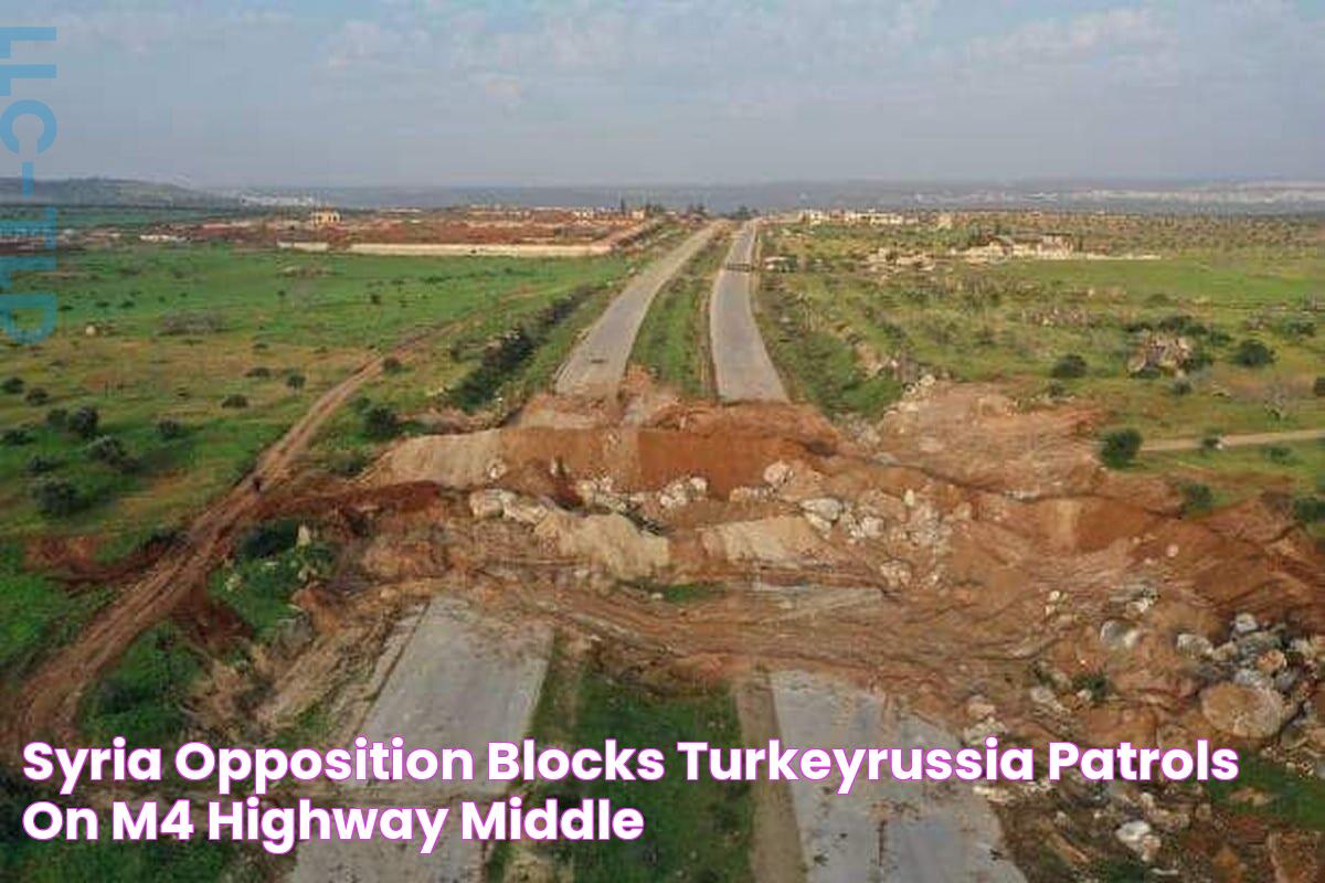 Syria opposition blocks TurkeyRussia patrols on M4 highway Middle