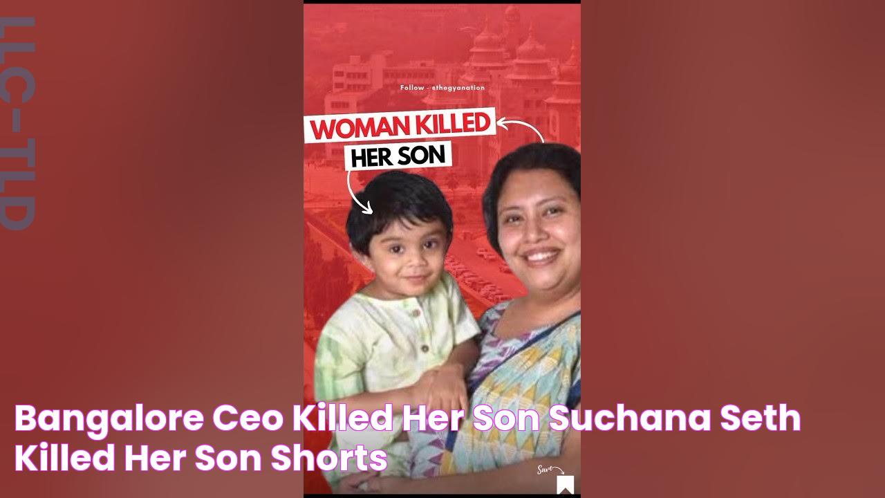 Bangalore CEO Killed Her Son😱 Suchana Seth Killed Her Son shorts 