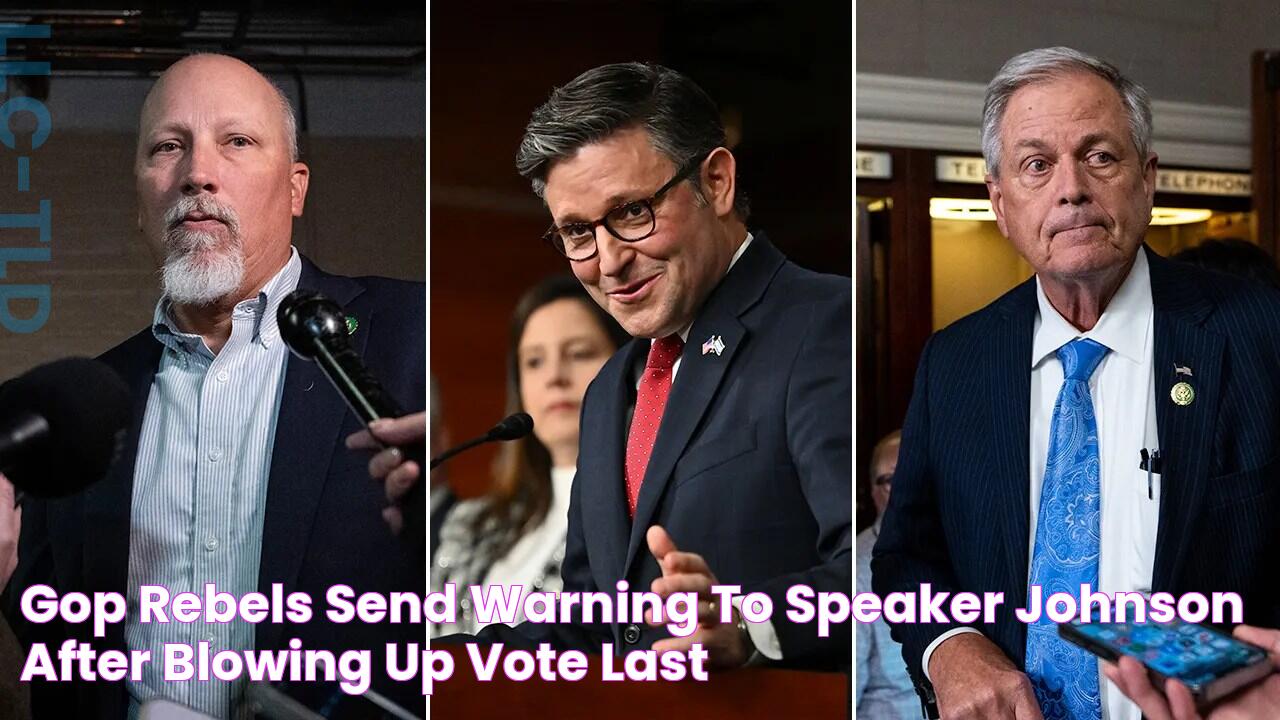 GOP rebels send warning to Speaker Johnson after blowing up vote last