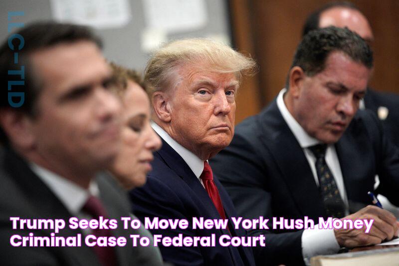 Trump seeks to move New York hush money criminal case to federal court