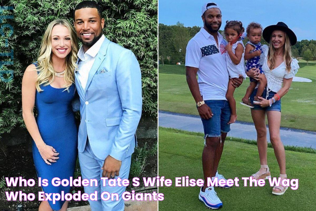 Who is Golden Tate’s wife, Elise? Meet the WAG who exploded on Giants