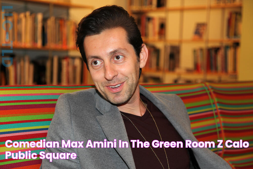 Comedian Max Amini In the Green Room Zócalo Public Square