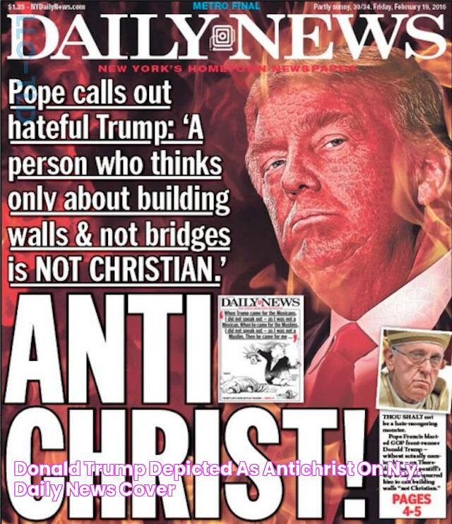 Donald Trump depicted as 'Antichrist' on N.Y. Daily News cover