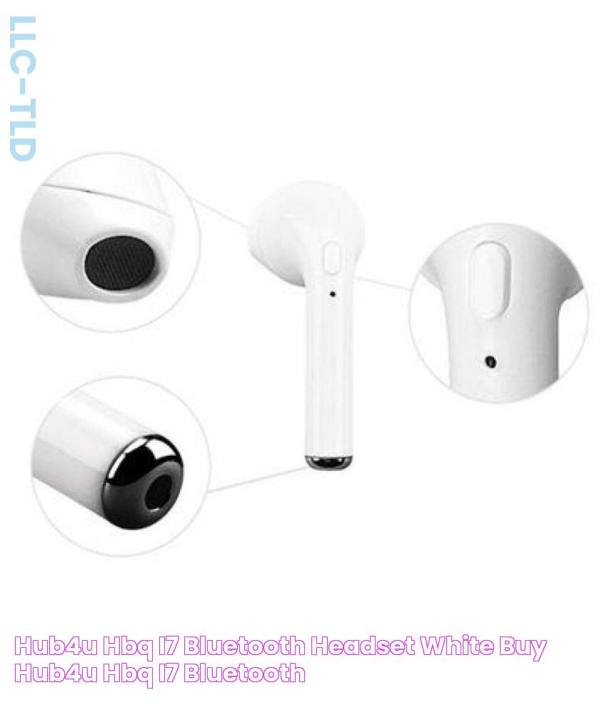 HUB4U HBQ I7 Bluetooth Headset White Buy HUB4U HBQ I7 Bluetooth