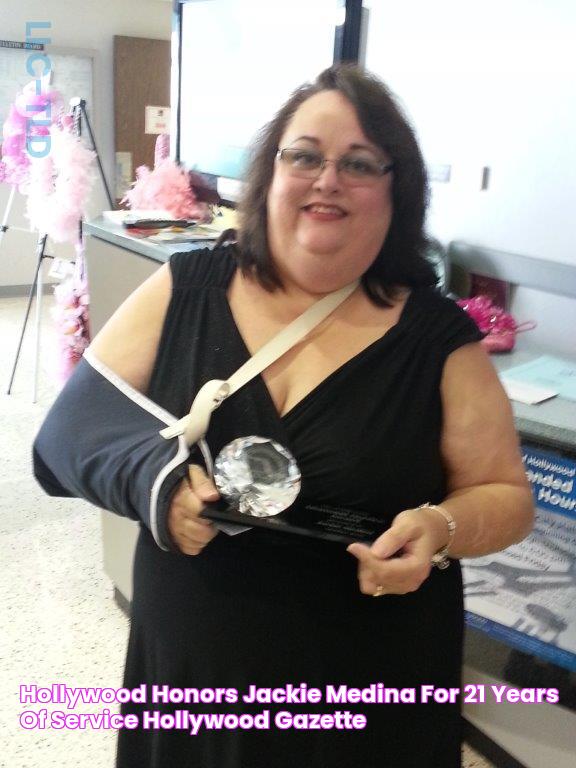 Hollywood honors Jackie Medina for 21 years of service • Hollywood Gazette